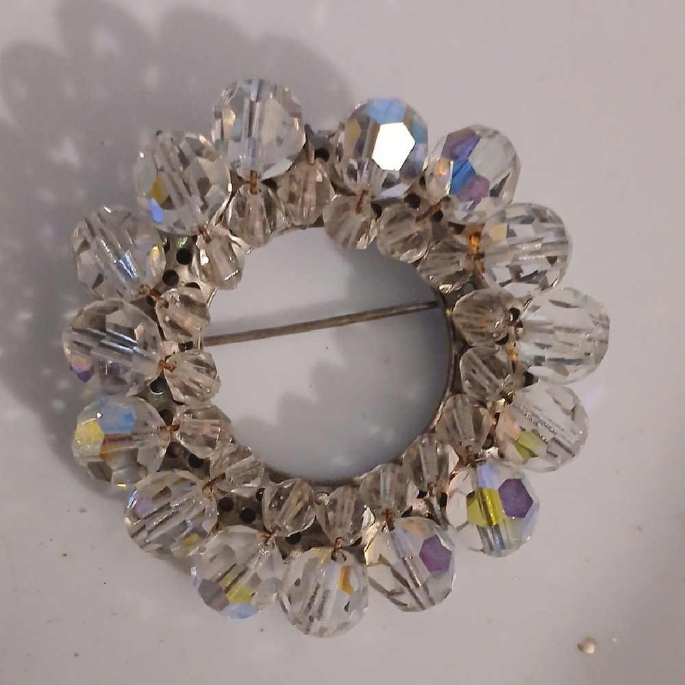 Elegant Crystal Brooch